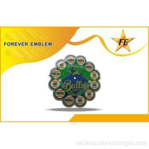 Offset Printing Aluminum Custom Metal Badge With Full Color